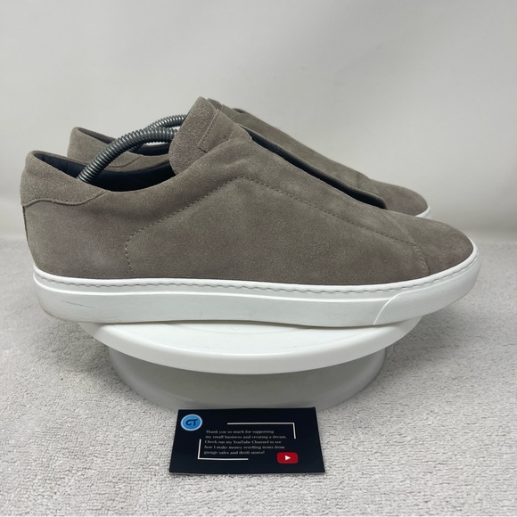 TO BOOT NEW YORK Ainsworth Men’s Size 10.5 M Gray Soft Leather Slip On Shoes - Picture 1 of 7